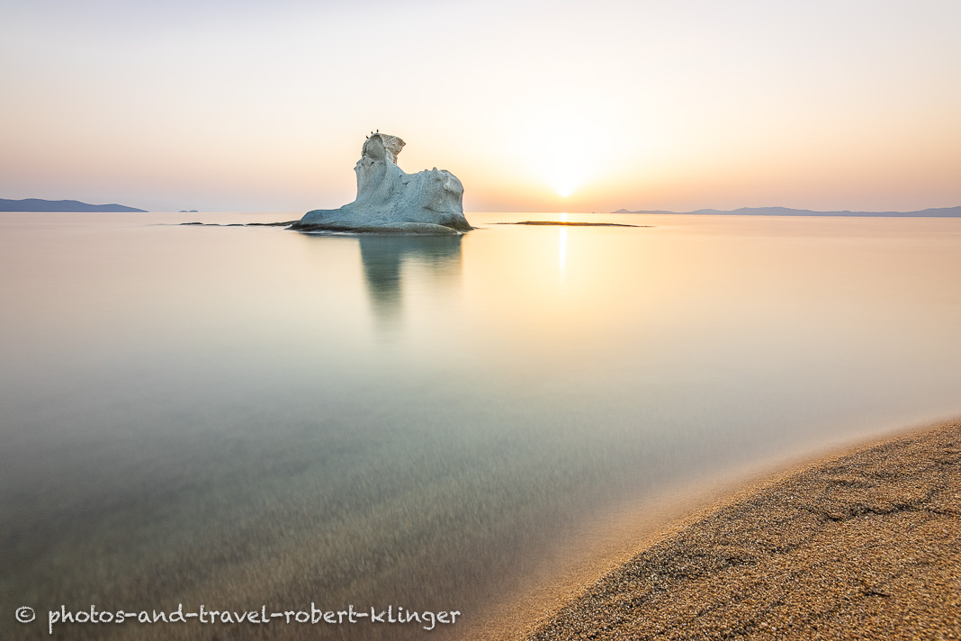 Die Morgensonne auf Chalkidiki in Griechenland